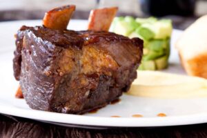 Instant Pot Short Ribs with Turnip and Parsnip Puree