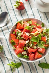 Watermelon, Cucumber & Feta Salad